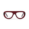 Bowie Clear Burgundy Reading Glasses