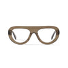 Bowie Clear Taupe Reading Glasses