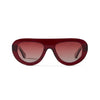 Bowie Sun Clear Burgundy Sun Glasses