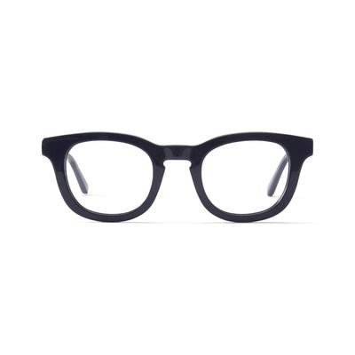 Photo of a pair of Claude Dark Blue Cobalt Reading Glasses by FrenchKiwis