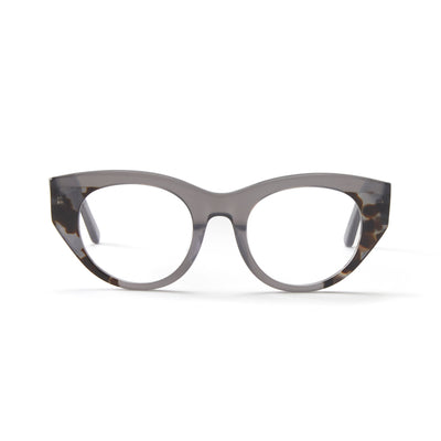Photo of a pair of Jackie Grey & Onyx Reading Glasses by FrenchKiwis