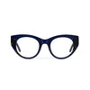 Jackie Midnight Blue Marble Reading Glasses