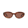 Monroe Solaire Brown Marbré Solaire Lunettes