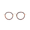 Nicolas Tortoise & Lecture en or rose Lunettes