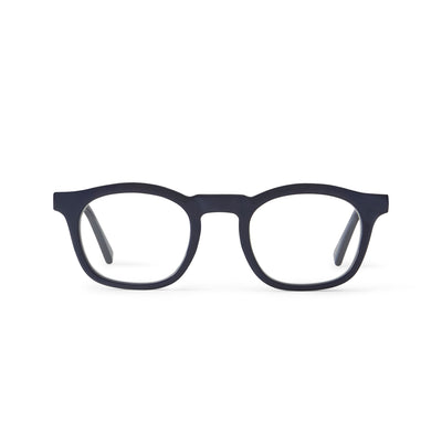 Photo of a pair of Thomas Dark Blue Cobalt Reading Glasses by FrenchKiwis