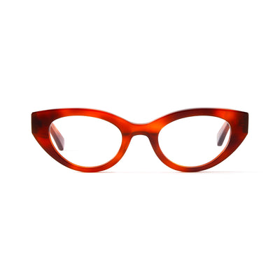 Photo of a pair of Camille Cognac Reading Glasses by FrenchKiwis
