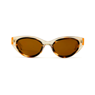 Photo of a pair of Camille Sun Champagne & Tortoise Sun Glasses by FrenchKiwis
