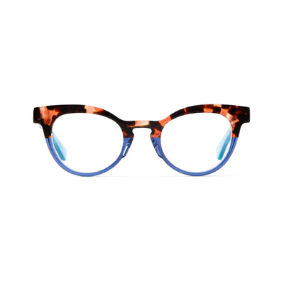 Photo of a pair of Céline Cyan & Light Tortoise Reading Glasses by FrenchKiwis