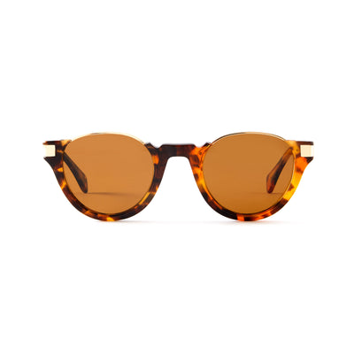 Photo of a pair of Charlie Sun Tortoise & Gold Sun Glasses by FrenchKiwis