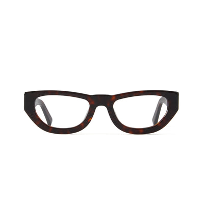 Photo of a pair of Estelle Dark Tortoise Reading Glasses by FrenchKiwis