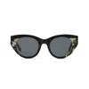 Jackie Solaire Noir Marbré Solaire Lunettes