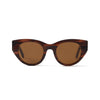 Jackie Solaire Brown Marbré Solaire Lunettes