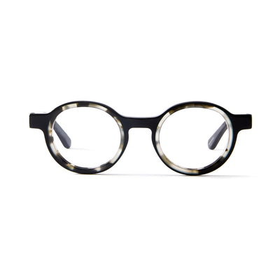 Photo of a pair of Loïs Black & Grey Marble Reading Glasses by FrenchKiwis