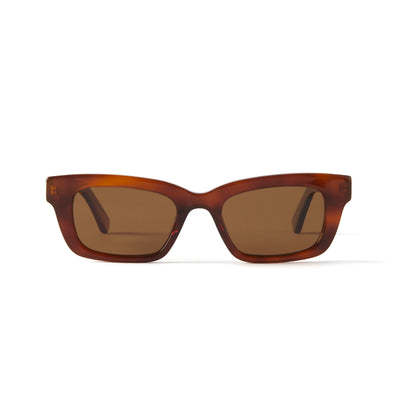 Photo of a pair of Margot Sun Cognac Sun Glasses by FrenchKiwis