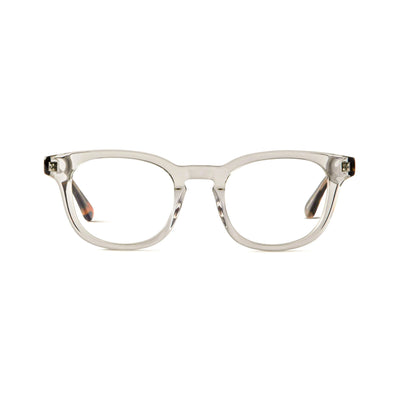 Photo of a pair of Sinclair Clear Grey & Marble Reading Glasses by FrenchKiwis