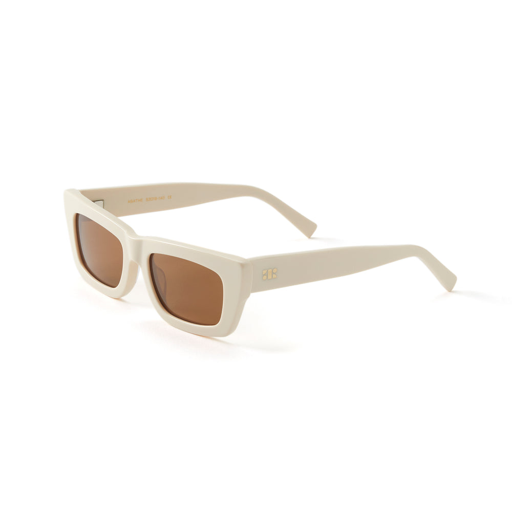 French Kiwis Agathe Cream Sunglasses