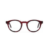 Alexis Clear Burgundy and Blue Marble Reading Glasses