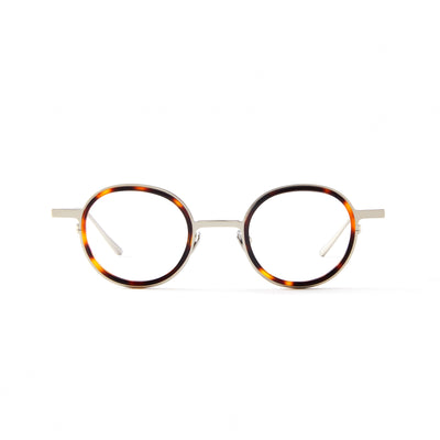 Photo d'une paire d'Arthur Anti-Lumière Bleue Tortoise & Mat Silver Anti-Lumière Bleue Lunettes  par FrenchKiwis