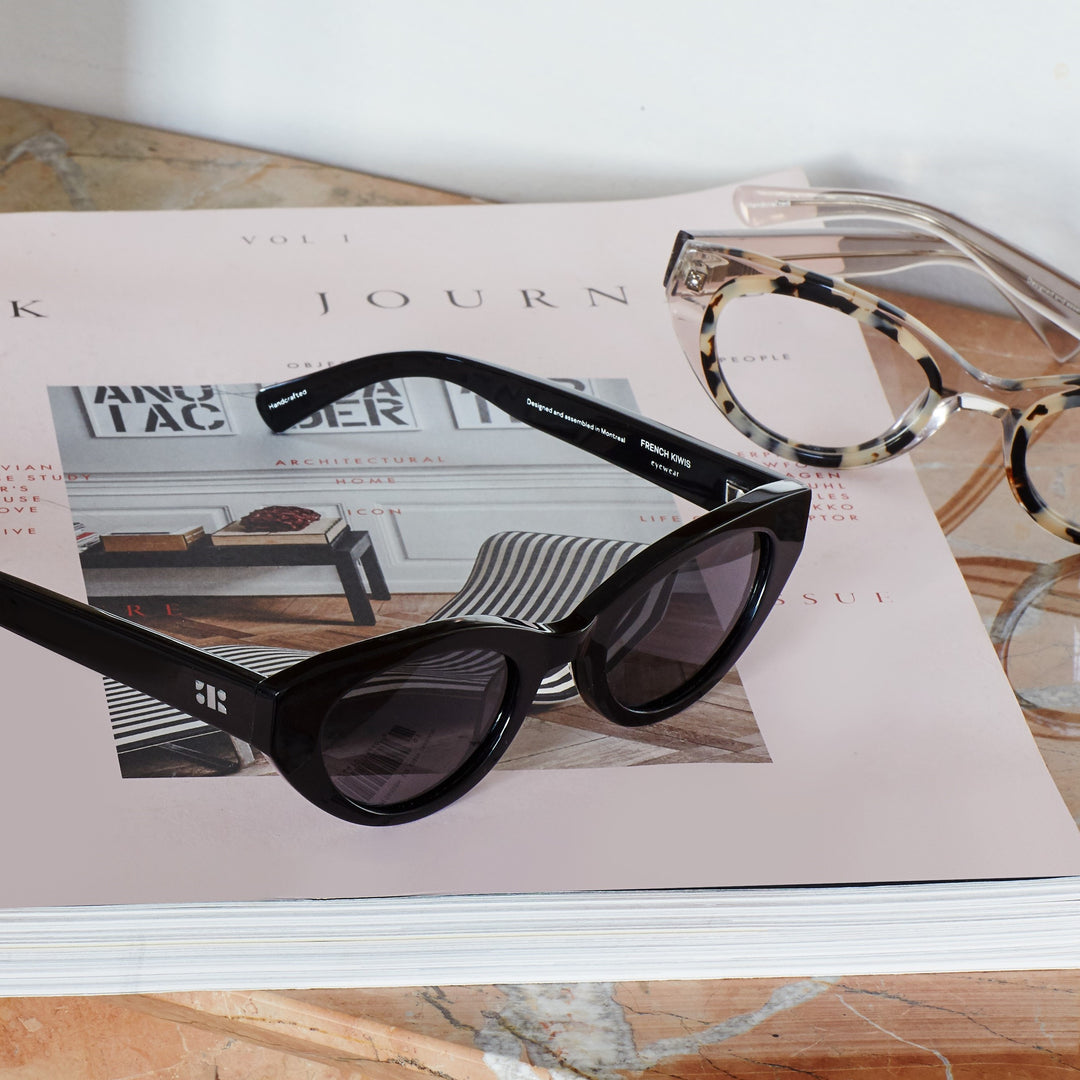 サラフィネ Camille Sun Clear Tan & Grey Marble Sunglasses – FRENCH KIWIS