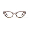 Camille Blue Light Clear Tan & Grey Marble Blue Light Glasses