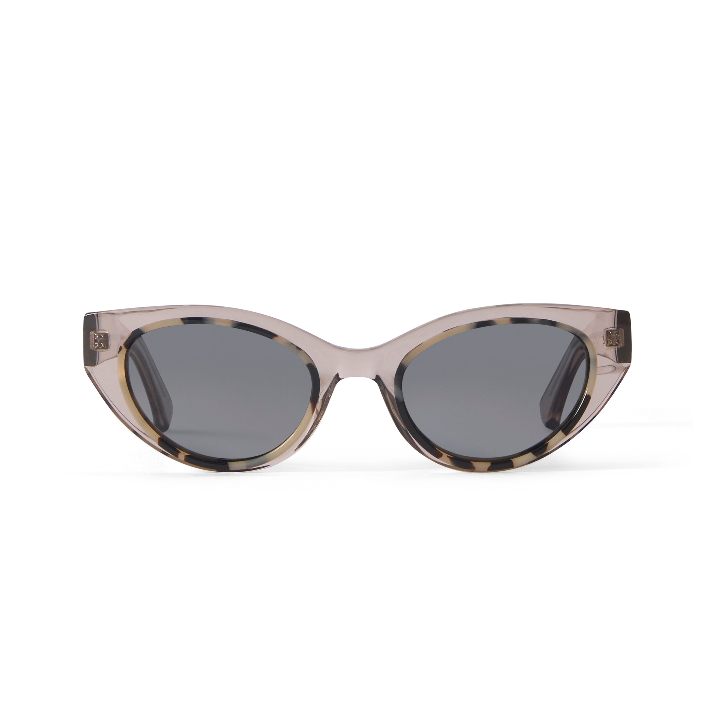 Camille Sun Clear Tan Grey Tortoise Polarized Sunglasses