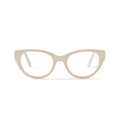 Photo of a pair of Colette Blue Light Cream Blue Light Glasses by FrenchKiwis