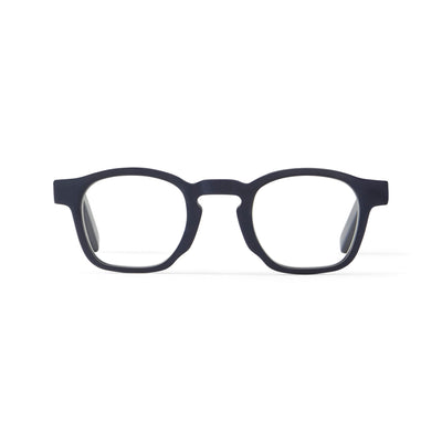 Photo of a pair of Enzo Dark Blue Cobalt Reading Glasses by FrenchKiwis