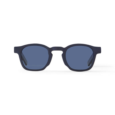 Photo of a pair of Enzo Sun Dark Blue Cobalt Sun Glasses by FrenchKiwis