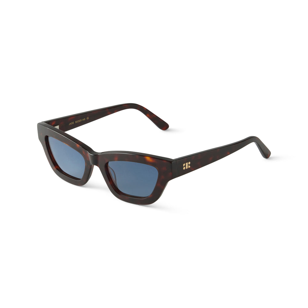 French Kiwis Jade Dark Tortoise Designer Sunglasses
