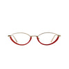 Jeanne Red & Gold Reading Glasses