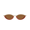 Jeanne Sun Red & Gold Sun Glasses