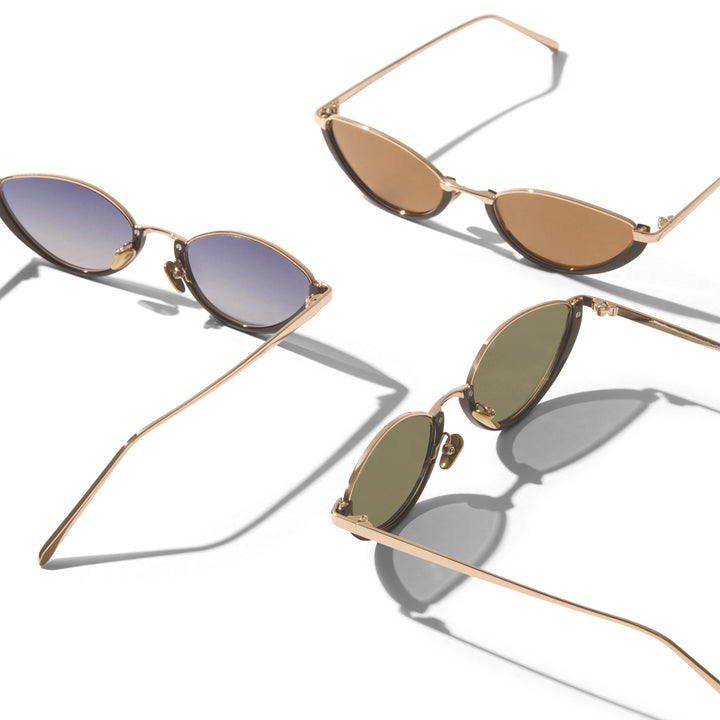 Jeanne Sun Black & Gold Sunglasses - Chic UV Protection  display picture 1