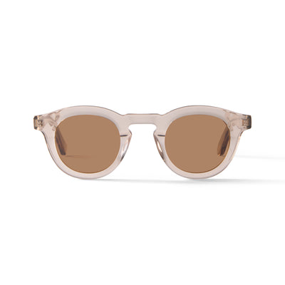 Photo of a pair of Jude Sun Clear Mocha Sun Glasses by FrenchKiwis