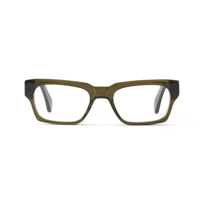 Photo of a pair of Leon Clear Olive Reading Glasses by FrenchKiwis