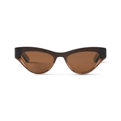 Photo of a pair of Marion Sun Gradient Brown Sun Glasses by FrenchKiwis