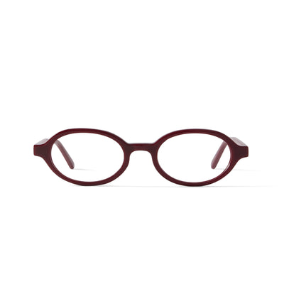 Photo of a pair of Mila Dark Red Reading Glasses by FrenchKiwis
