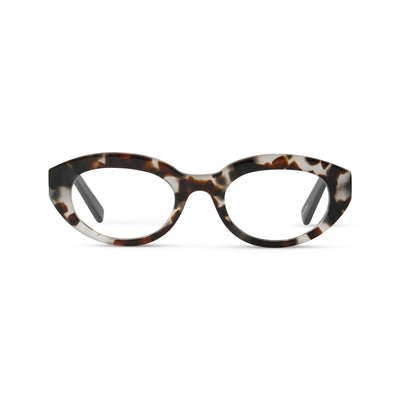 Photo of a pair of Monroe Grey Marble & Black Reading Glasses by FrenchKiwis