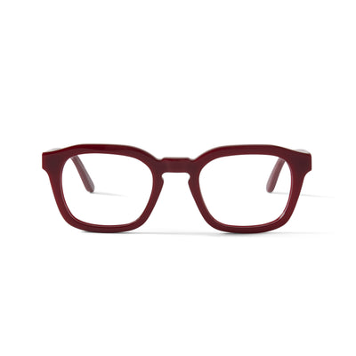 Photo of a pair of Oscar Dark Red Reading Glasses by FrenchKiwis