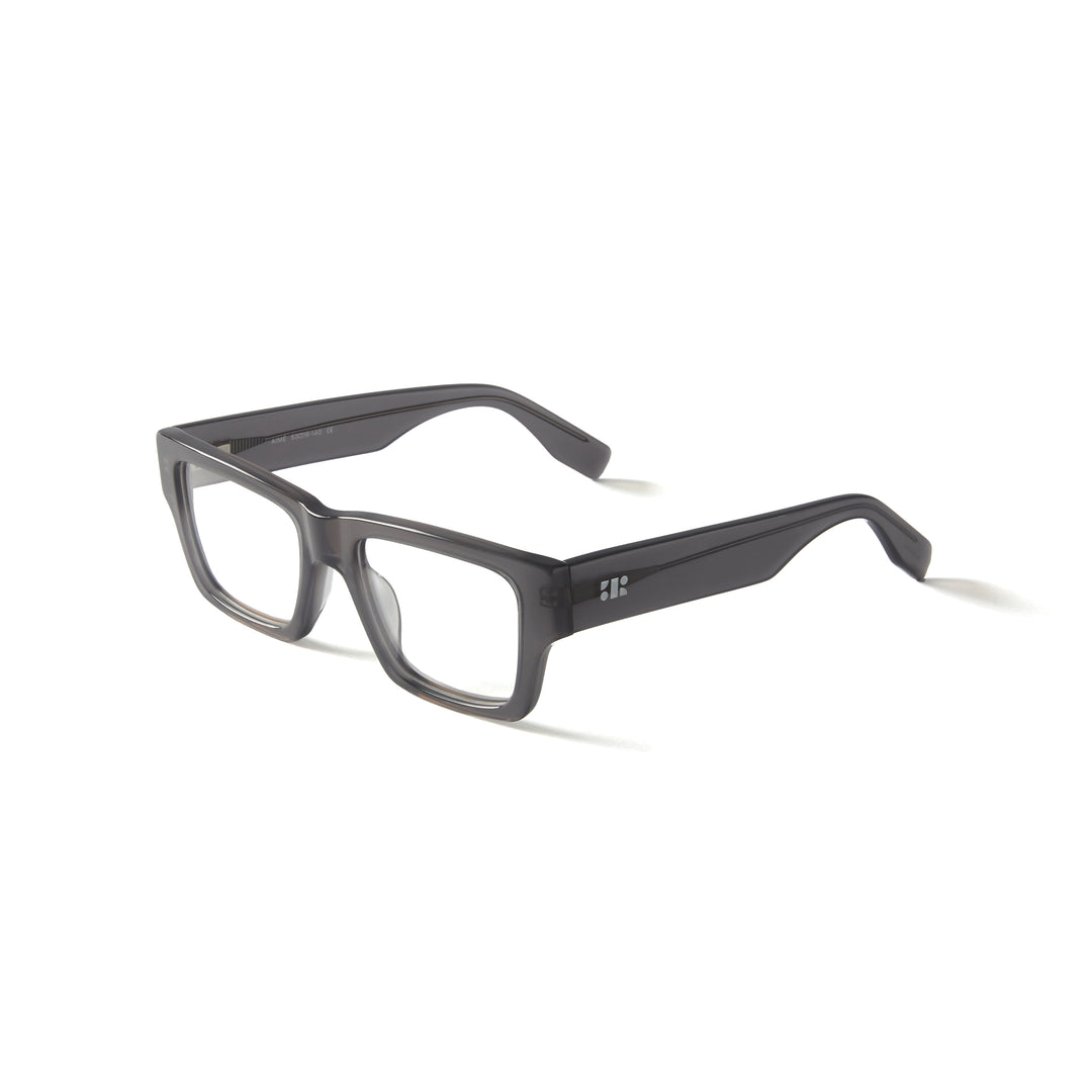 Aimée glas gray wool blue fox broad Aime Grey Lightweight Blue Light Blocking Glasses Blue Light