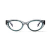 Camille Blue Light Clear Grey & Teal Marble Blue Light Glasses