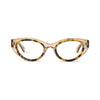 Camille Clear Tan & Grey Marble Reading Glasses