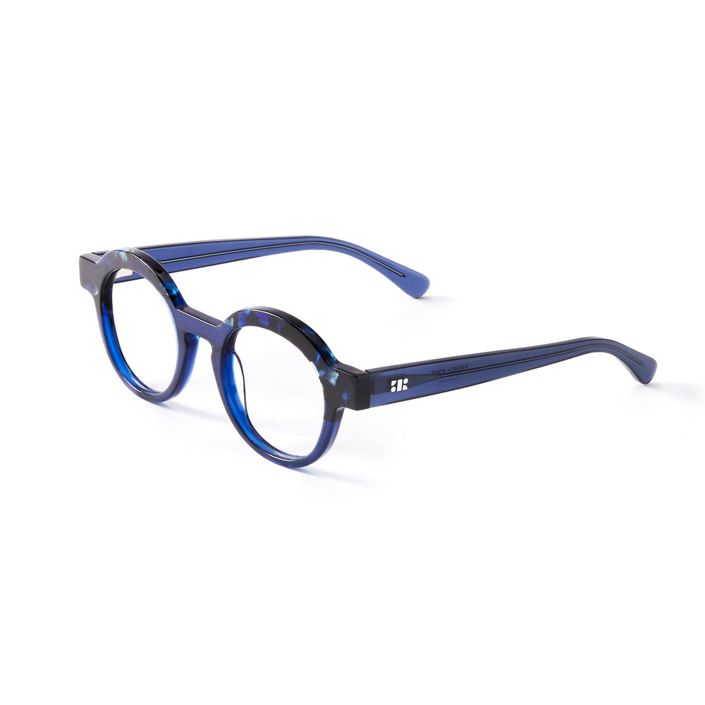 French Kiwis Charlotte Night Blue Marble Women's Glasses