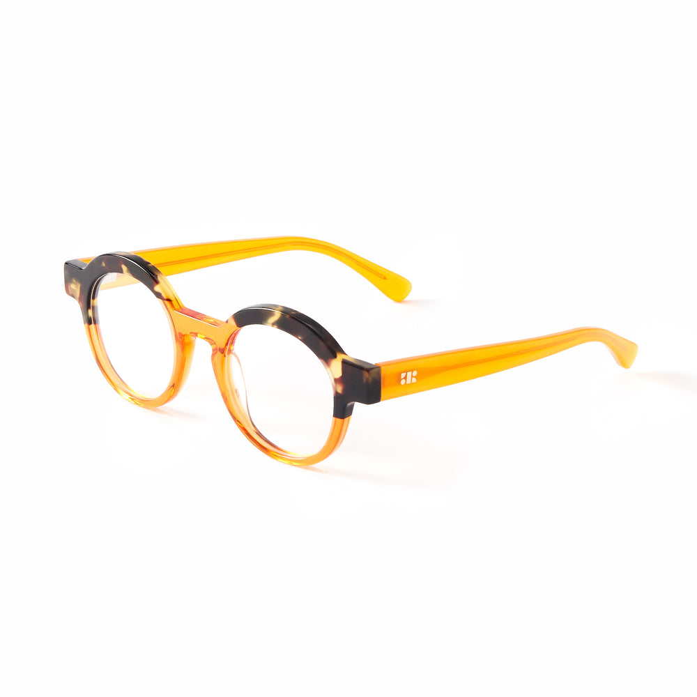 French Kiwis Charlotte Orange Tortoise Women's Glasses