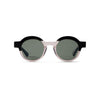 Charlotte Sun Black & Clear Pink Sun Glasses