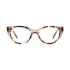 Colette Blue Light Clear Taupe & Grey Marble Blue Light Glasses