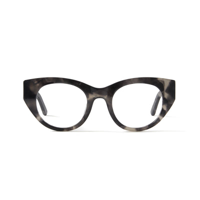 Photo of a pair of Jackie Grey Tortoise Reading Glasses by FrenchKiwis