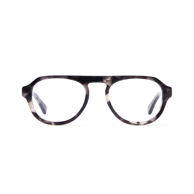 Photo of a pair of Romain Grey Marble Reading Glasses by FrenchKiwis