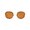 Thierry Sun Brown Marble & Mat Gold Sun Glasses